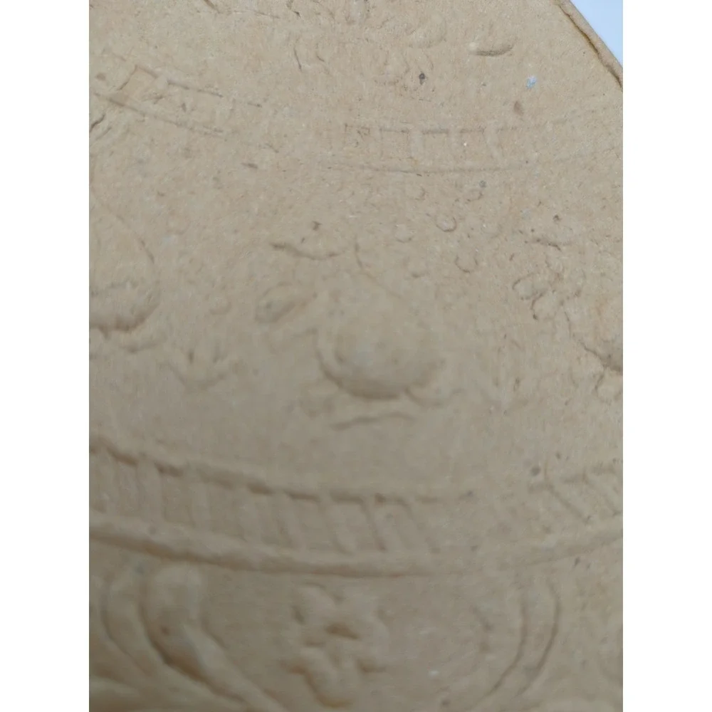 Vintage‎ y2K Brown Paperboard Boxes Easter Egg Shape Embossed Bunnies for Crafts